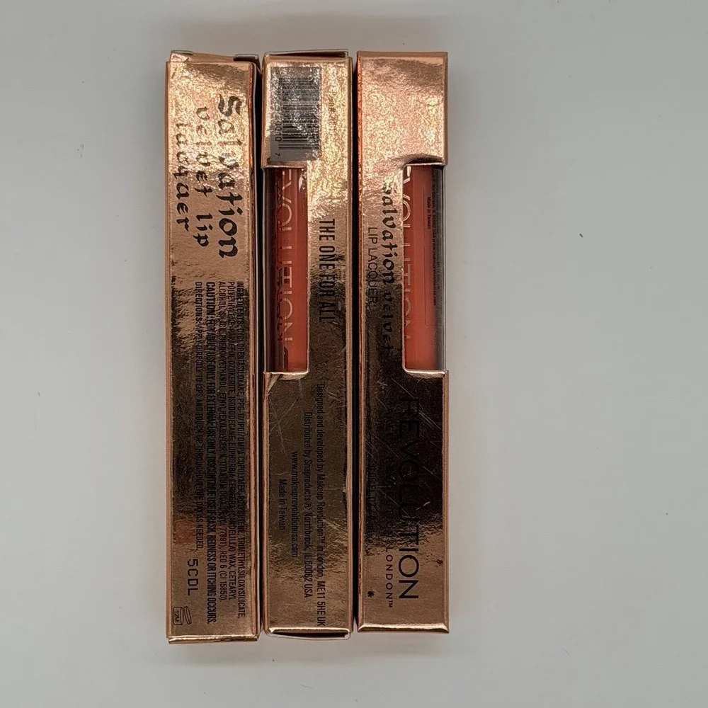 Makeup Revolution London Salvation Velvet Lip Lacquer Attract - Bulk 3 PACK
